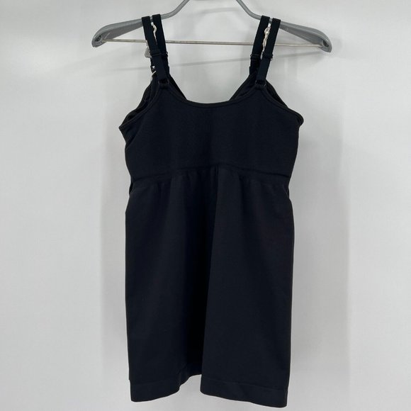 Quince Seamless Black Maternity & Nursing Tank Top Camisole 2-Pack sz S NWT - Picture 6 of 7